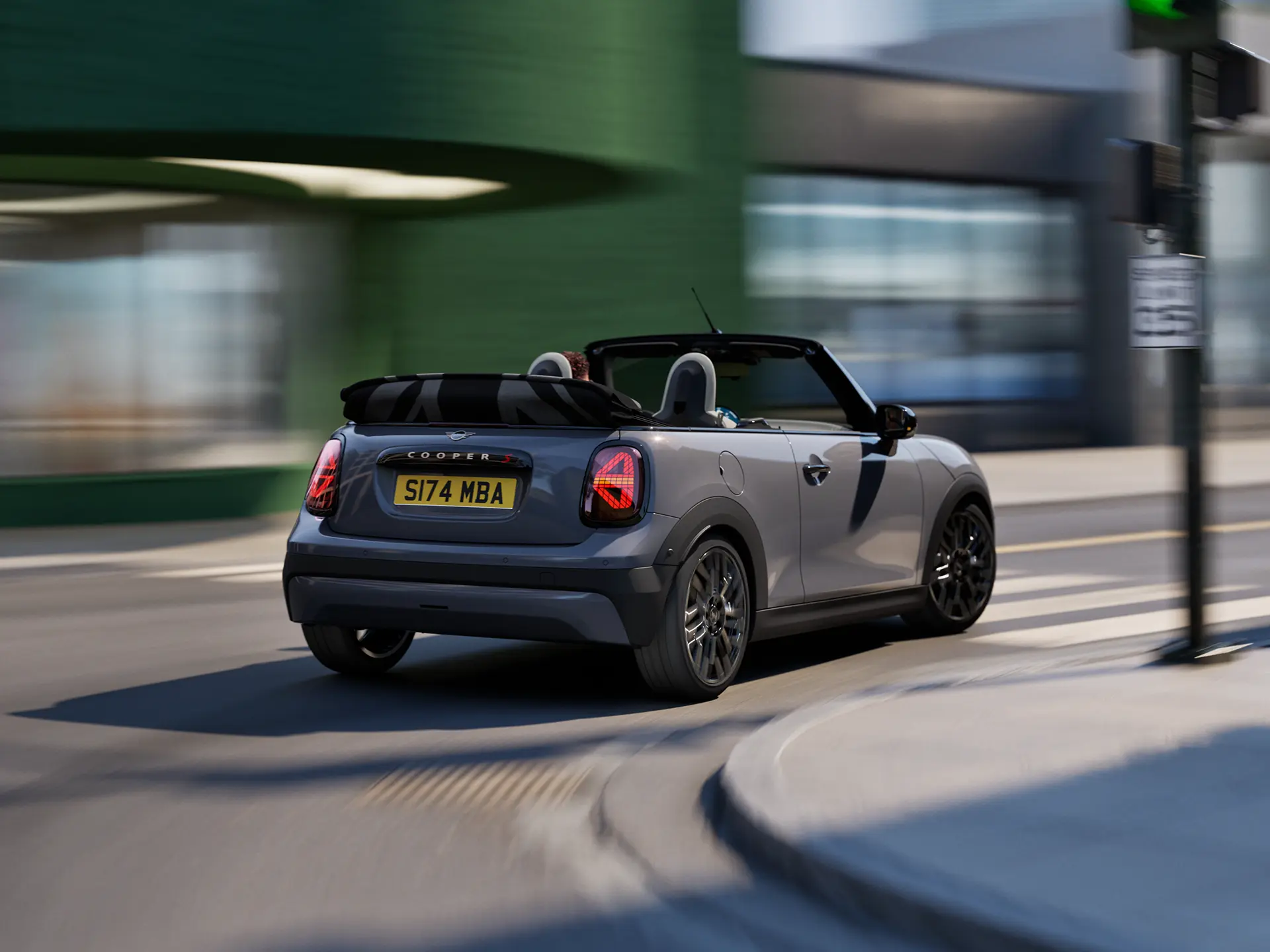 MINI Cabrio – körupplevelse – övervakning av omgivningen