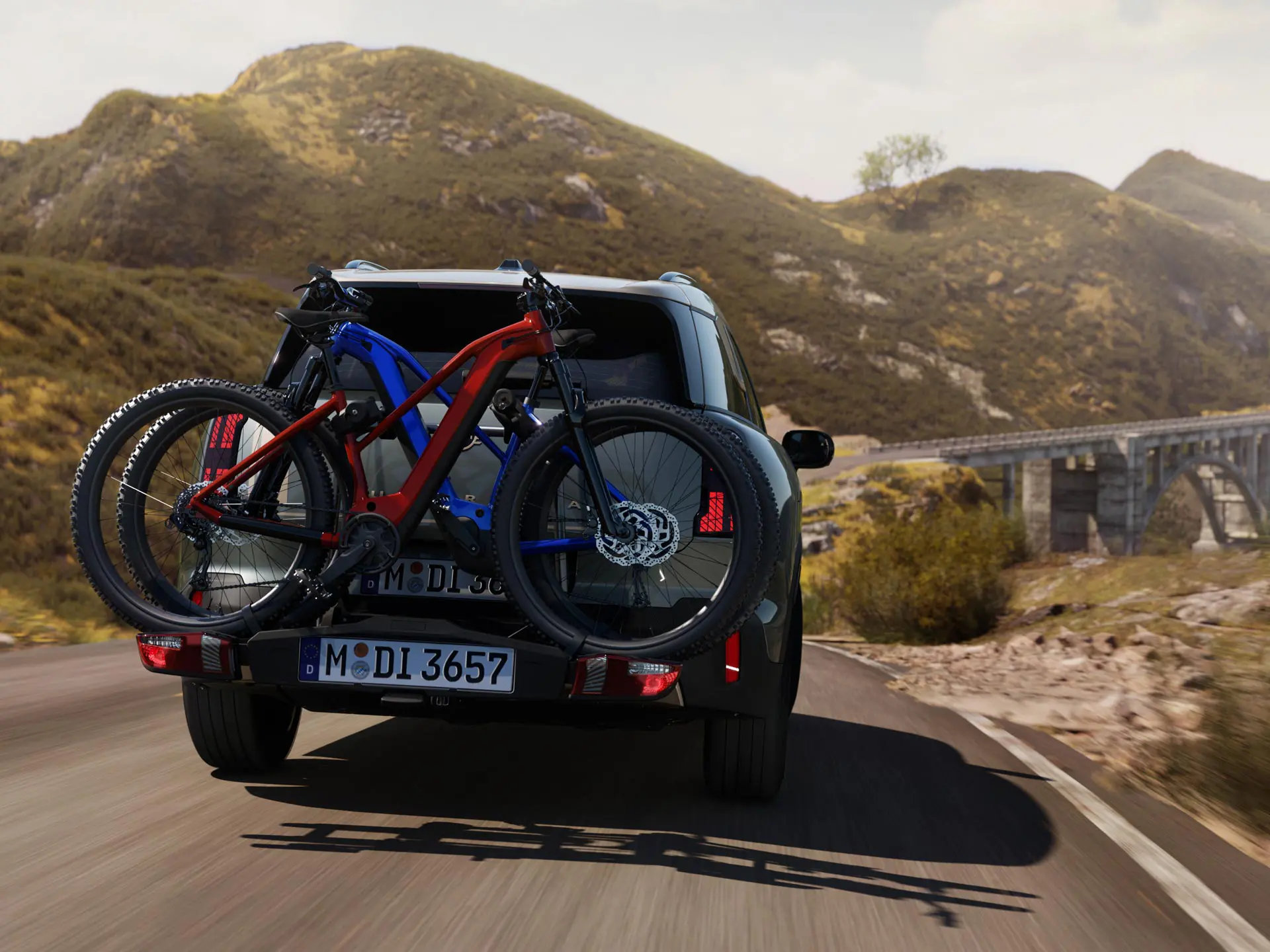 MINI Bakre cykelhållare Pro 3.0 för två cyklar