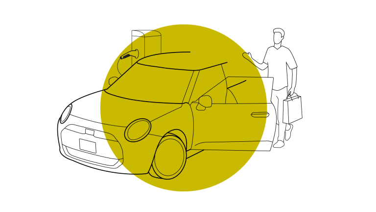 MINI E-mobilitet – laddning – när du handlar