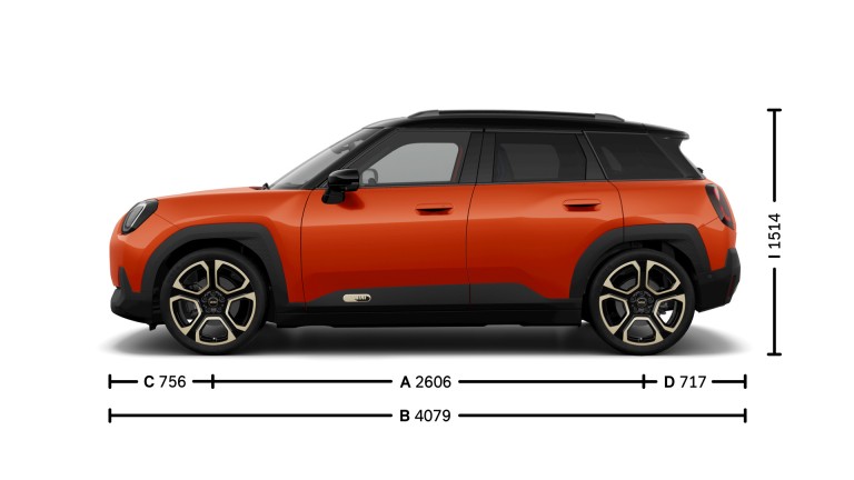 MINI Aceman – mått – introduktionsbild från sidan