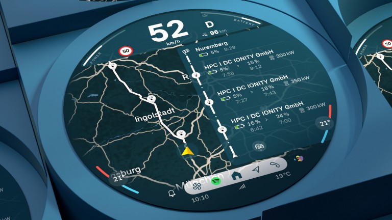 MINI Cooper SE – digital upplevelse – navigering