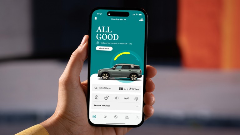 MINI Countryman Electric – digital upplevelse – MINI Appen