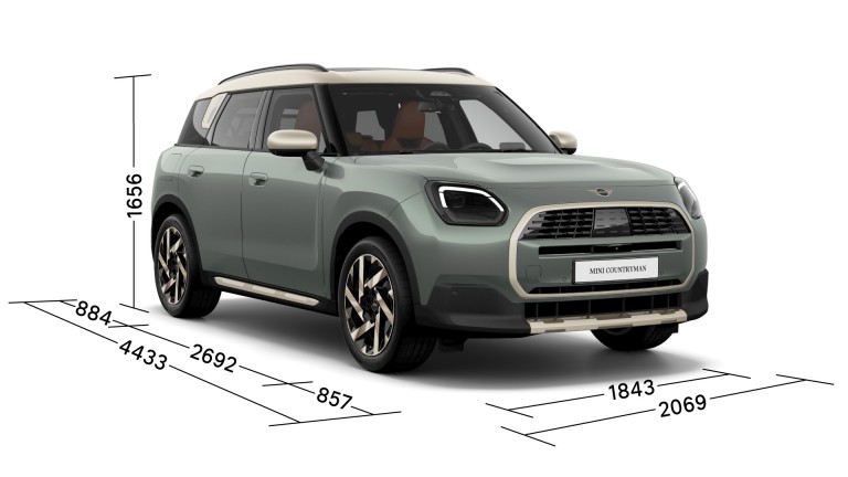 MINI Countryman – mått – trekvart