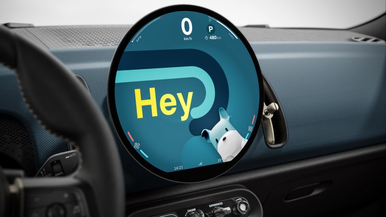 MINI Countryman – interiör – OLED-display
